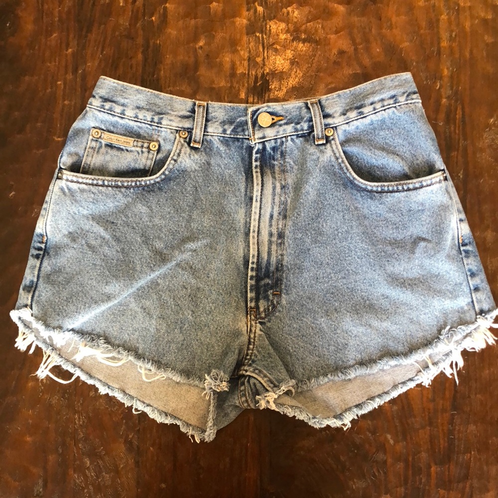 Vintage High Waisted Calvin Klein Jean Shorts